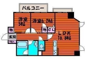 間取図 ライオンズタワー岡山表町