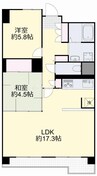 クリーンピア医大前大供 2LDKの間取り