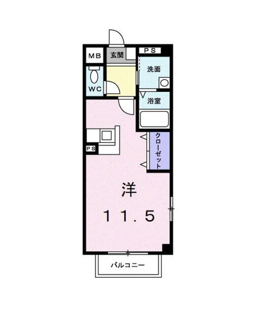 間取図 マーベラスＫ１Ａ