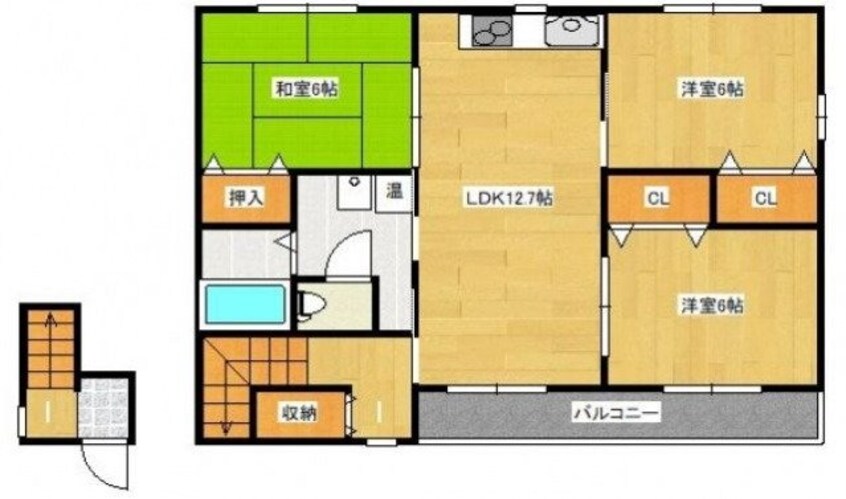 間取図 ガーデン津島Ⅱ号館