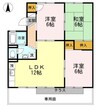 エトワール津島　Ａ棟 3LDKの間取り