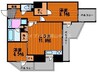 ルミノ平和町リベールタワー 2LDKの間取り