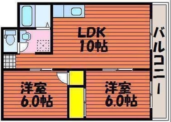 間取図 ハイデンス岡山
