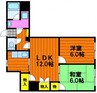 近藤セントラルビル 2LDKの間取り