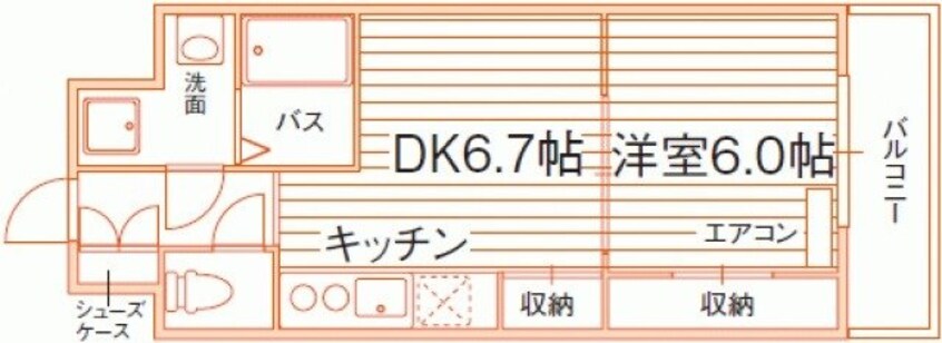 間取図 レジディア岡山駅前