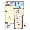 セレーノ野田 2LDKの間取り