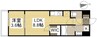 月光　旭川リバーサイドウエスト 1LDKの間取り