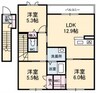 シャーメゾン小山 3LDKの間取り