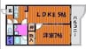 アビターレ下中野 1LDKの間取り