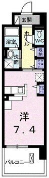 メゾン　ラフィネ 1Rの間取り