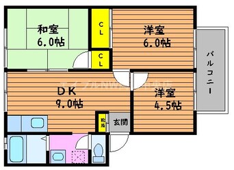 間取図 グレースシャトル本町Ｂ