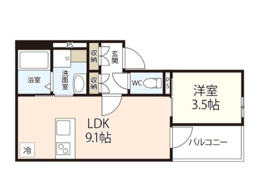 間取図 REGALE神田町