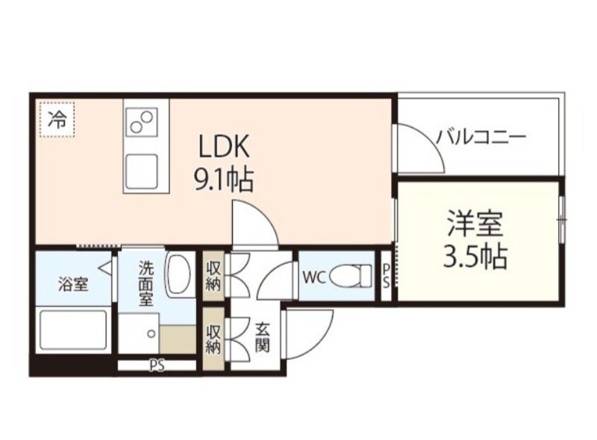 間取図 REGALE神田町