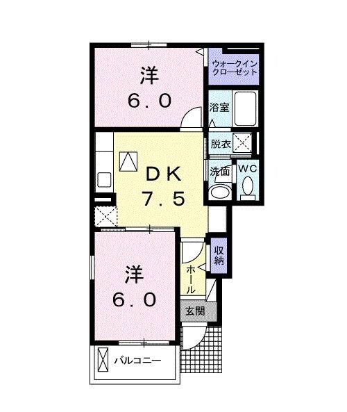 間取り図 カーサ　セレノＢ