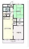 ドミール坂本 2LDKの間取り