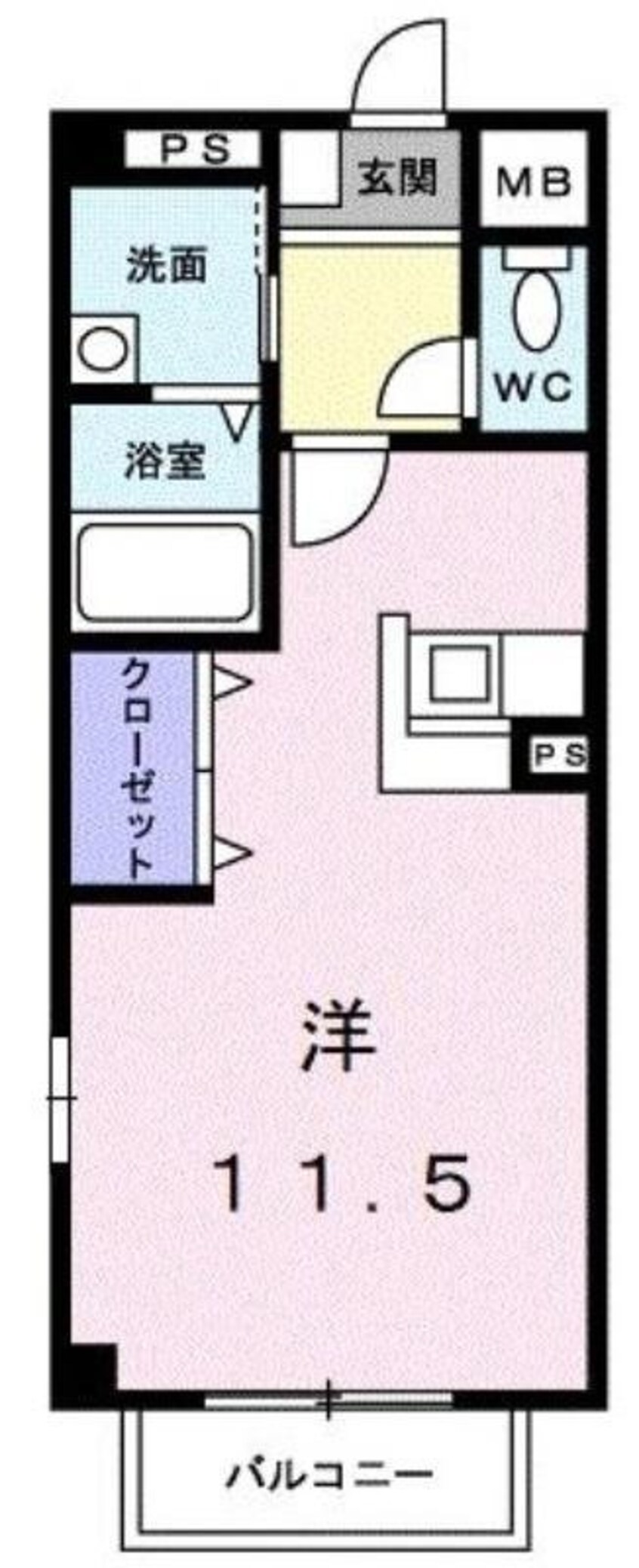 間取図 マーベラスＫ１Ｂ