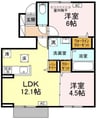 ストルーチェ 2LDKの間取り