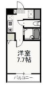 パラッツォ・ミキ 1Kの間取り