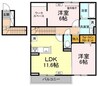 ストルーチェ 2LDKの間取り