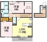 ストルーチェ 2LDKの間取り