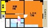 ナーチャー田町 1LDKの間取り