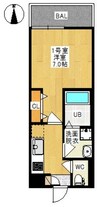 REGALEST 桑田 1Kの間取り