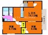 ベリーオーライＡ 2LDKの間取り