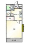 アークヒルズ西古松 1Kの間取り