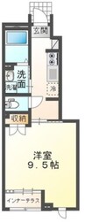 コーポレーヴ高松Ⅰ 1Kの間取り