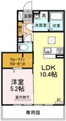 KAHALA 1LDKの間取り