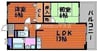 スカイロード 2LDKの間取り