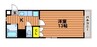 フォレスト東古松 1Kの間取り