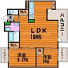 中山下壱番館 2LDKの間取り