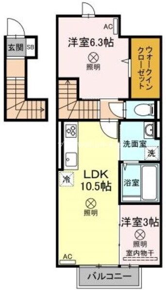 間取図 クレールＢ棟