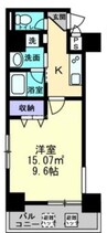 ESCAZA桑田町 1Kの間取り