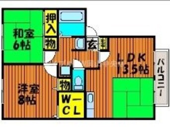 間取図 フロリアーデ梅島A