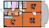 アークハイツ鹿田 2DKの間取り