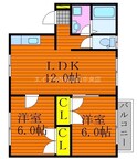 メゾンラスタⅢの間取図