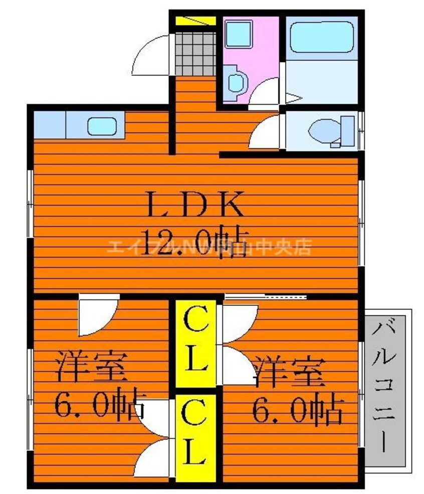 間取図 メゾンラスタⅢ