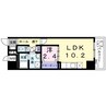 グランツコート　Ⅱ 1LDKの間取り