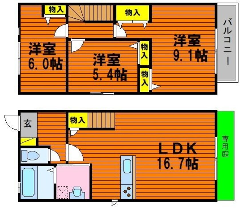 間取図 関戸建てⅠ