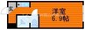 レスポワール福渡 1Rの間取り