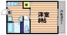 チェリーテラス 1Kの間取り