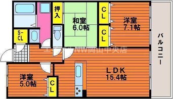 間取図 ロイヤルガーデン大供　弐番館