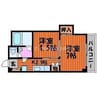 エバグリーン磨屋町 2Kの間取り