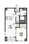 フラットＴ＆Ｔ 1LDKの間取り