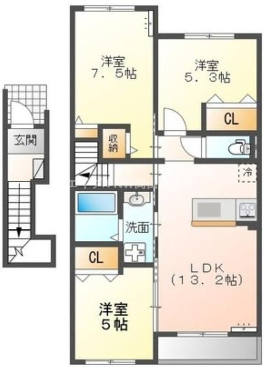 間取図 ウエストガーデン