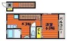 パシフィコ　Ａ棟 1Kの間取り