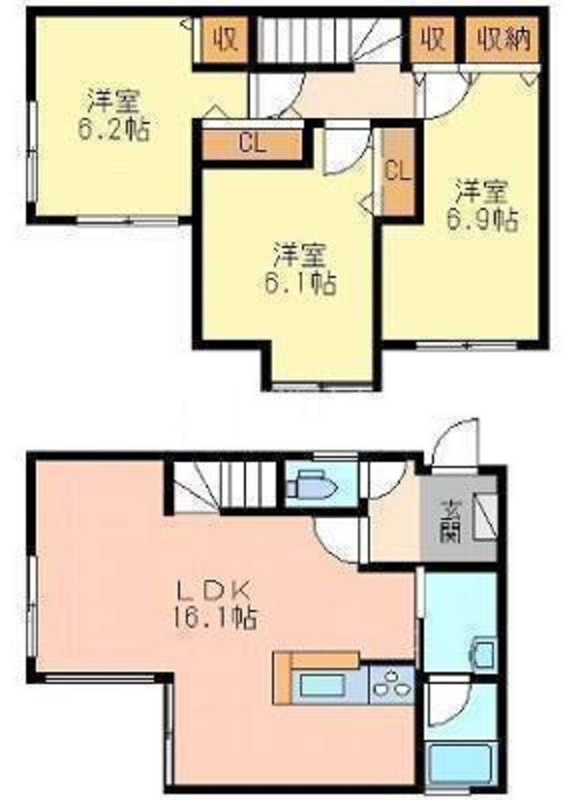 間取図 グレースＭＳＫ（浜戸建賃貸住宅 ）