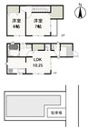 カシーヤ南方 2LDKの間取り